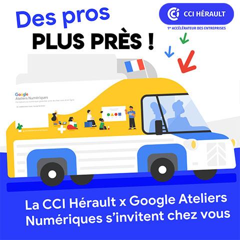 La CCI Hérault et Google Ateliers Numériques s'invitent chez vous à Sète !